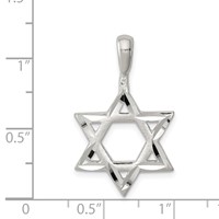 Sterling Silver Star of David Charm view 3