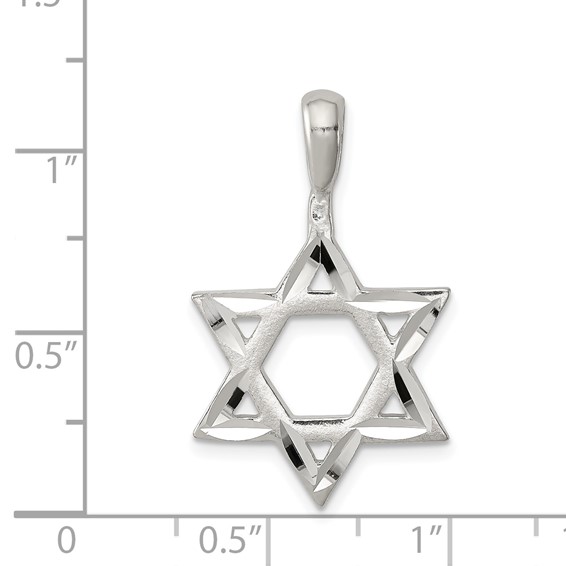 Sterling Silver Star of David Charm
