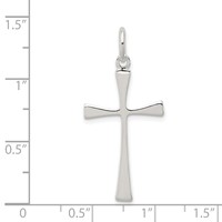 Sterling Silver Cross Charm view 3