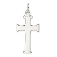 Sterling Silver Diamond -Cut Cross Pendant view 4