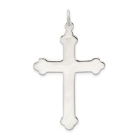 Sterling Silver Budded Cross Pendant view 4