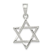 Sterling Silver Star of David Charm view 1