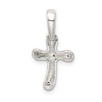 Sterling Silver Freeform Cross Charm view 3