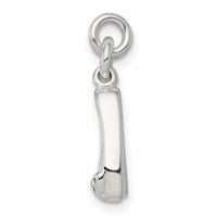 Sterling Silver Ballet Slippers Charm view 2