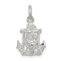 Sterling Silver Mariners Cross Charm view 1