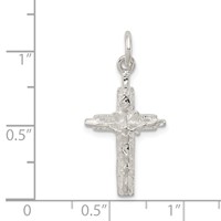 Sterling Silver Inri Crucifix Pendant view 3