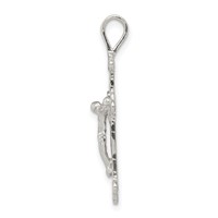 Sterling Silver Crucifix Pendant view 2