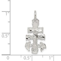 Sterling Silver Cara Vaca Crucifix Pendant view 3