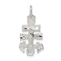 Sterling Silver Cara Vaca Crucifix Pendant view 1
