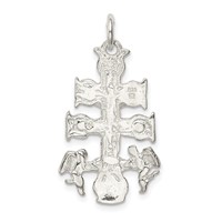 Sterling Silver Cara Vaca Crucifix Pendant view 4