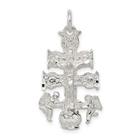 Sterling Silver Cara Vaca Crucifix Pendant view 1