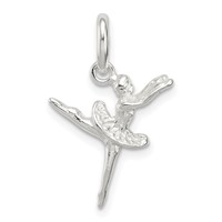 Sterling Silver Ballerina Charm view 1