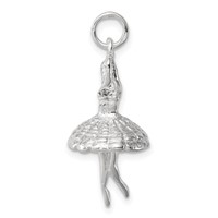 Sterling Silver Ballerina Charm view 2