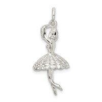 Sterling Silver Ballerina Charm view 3