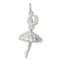 Sterling Silver Ballerina Charm view 1