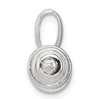 Sterling Silver Barbell Charm view 2