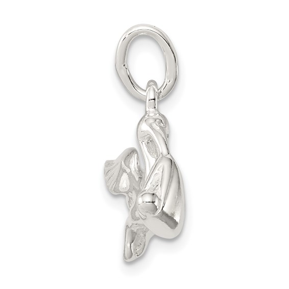 Sterling Silver STORK W/ BABY CHARM