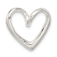 Sterling Silver Heart Slide view 4