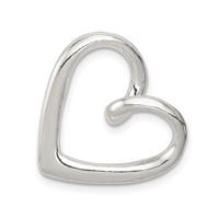 Sterling Silver Heart Slide view 1