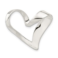 Sterling Silver Abstract Heart -Fits Up to 8mm Cubetto- Slide view 3