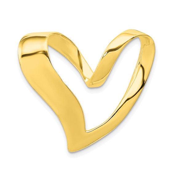 Affordable Expressions Sterling Silver Gold-tone Heart Slide
