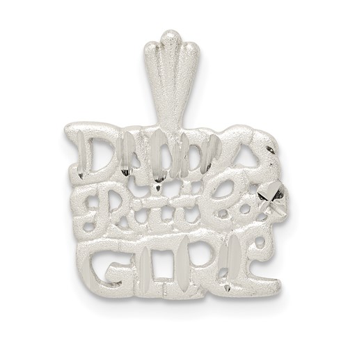 Sterling Silver Polished Daddys Little Girl Charm