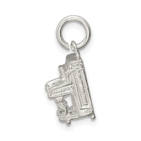 Sterling Silver Piano Charm