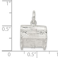Sterling Silver Piano Charm view 3