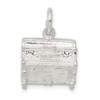Sterling Silver Piano Charm view 1