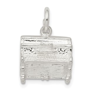 Sterling Silver Piano Charm