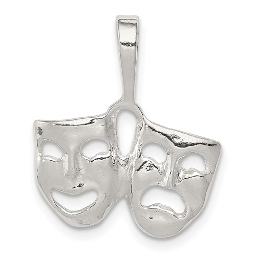 Sterling Silver Comedy Tragedy Charm