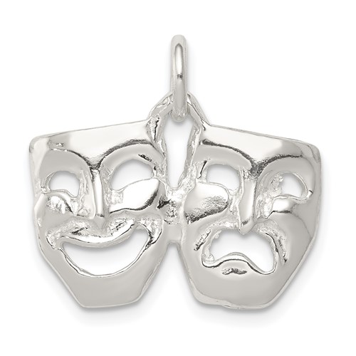 Sterling Silver Comedy Tragedy Charm