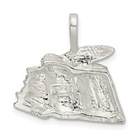 Sterling Silver Books with Quill Charm view 4