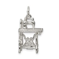 Sterling Silver Sewing Machine Charm view 4