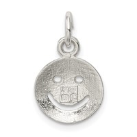 Sterling Silver Happy Face Charm view 4