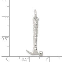 Sterling Silver Hammer Charm view 3