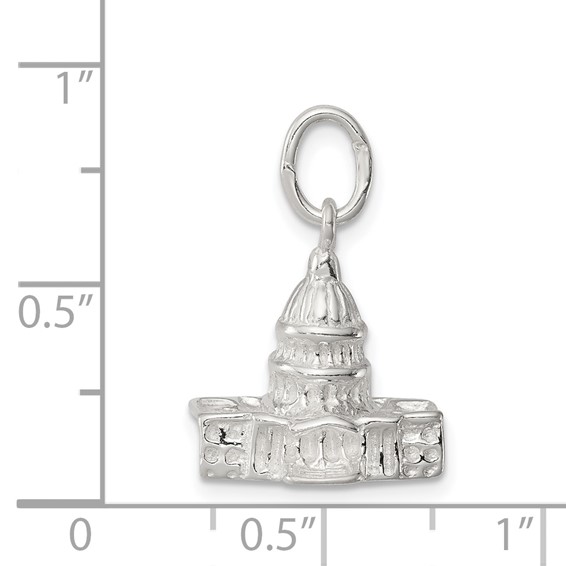 Sterling Silver Capitol Building Charm