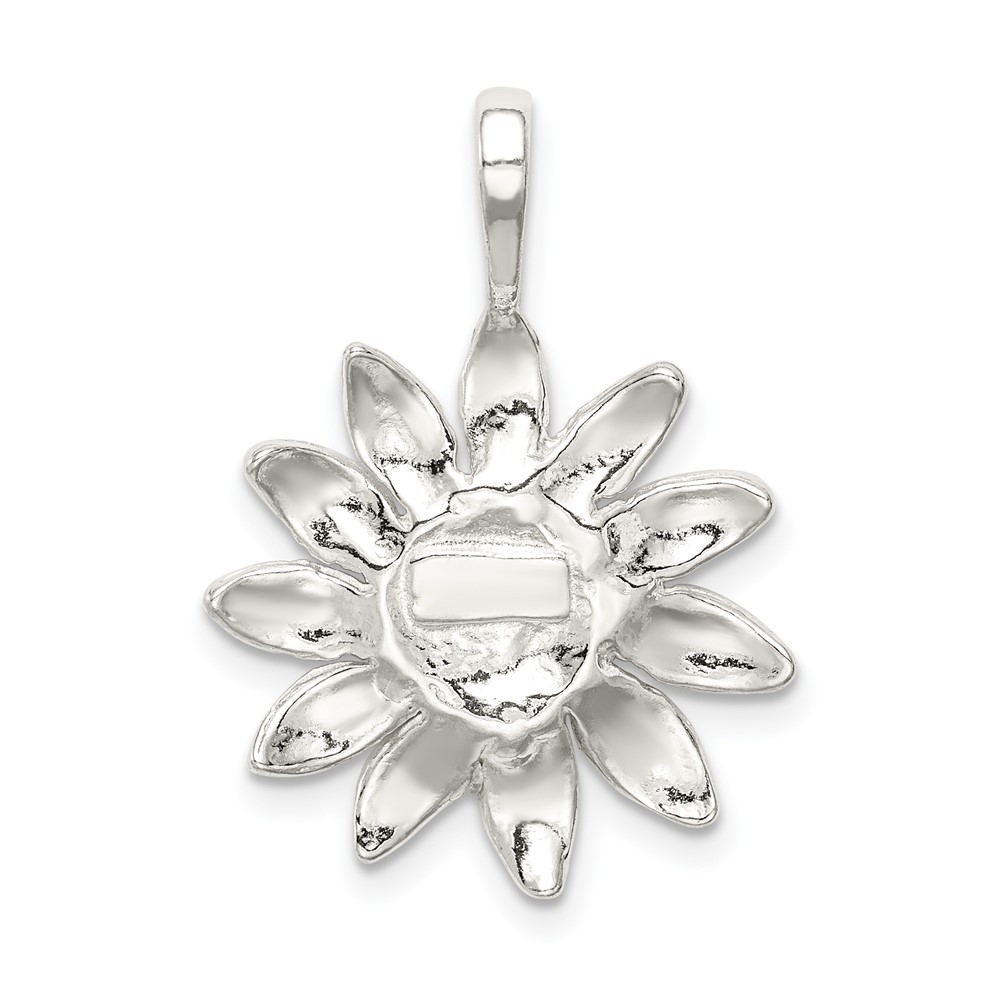 Sterling Silver Sunflower Pendant (QC3158)
