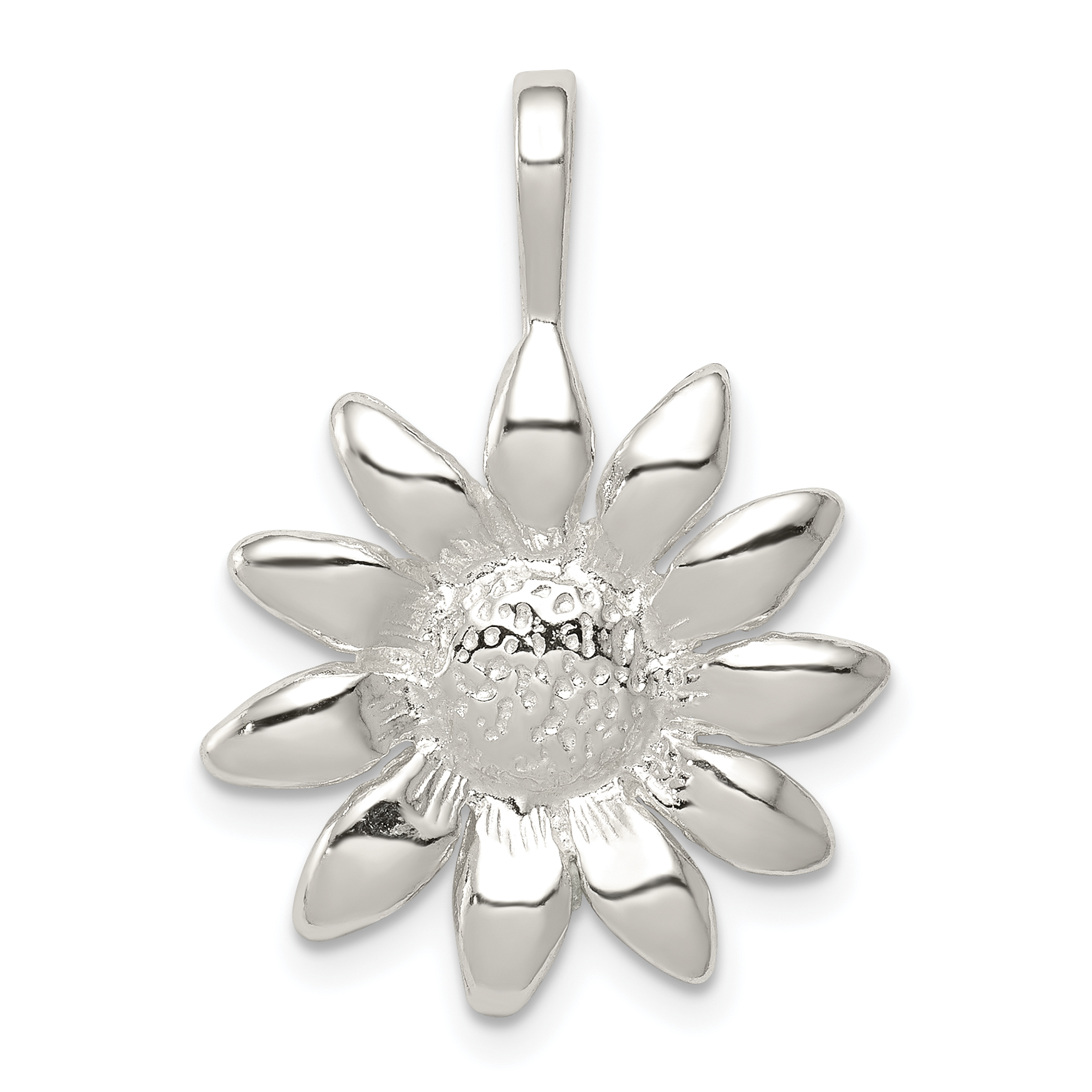 Sterling Silver Sunflower Pendant (QC3158)