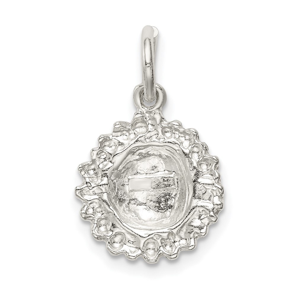 Sterling Silver Sunflower Charm (QC3160)