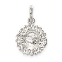 Sterling Silver Sunflower Charm view 4