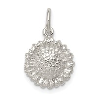 Sterling Silver Sunflower Charm view 1