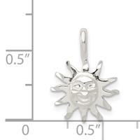 Sterling Silver Sun Charm view 3