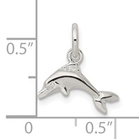 Sterling Silver Dolphin Charm view 3