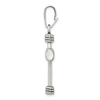 Sterling Silver Antiqued Cross Pendant view 2