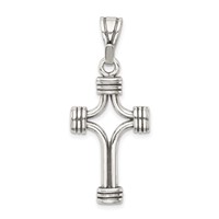 Sterling Silver Antiqued Cross Pendant view 4