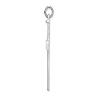 Sterling Silver Antiqued Nail Cross Pendant view 2