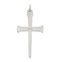 Sterling Silver Antiqued Nail Cross Pendant view 4