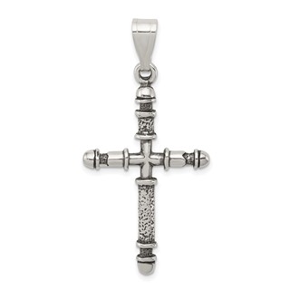 Sterling Silver Antiqued Cross Pendant