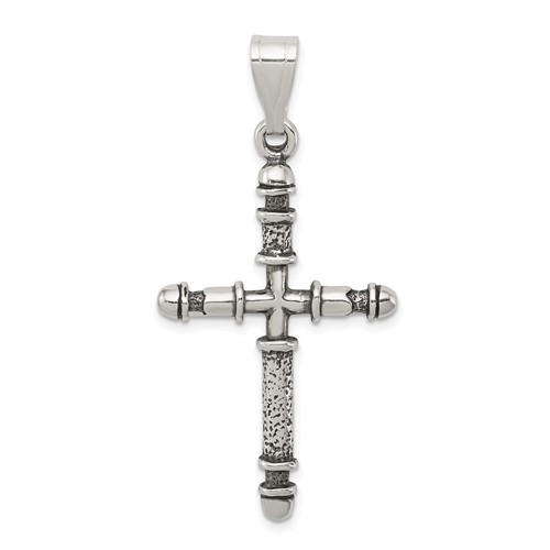 Sterling Silver Antiqued Cross Pendant